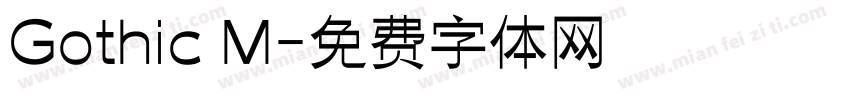 Gothic M字体转换